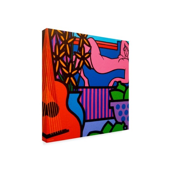 John Nolan 'Still Life With Matisse 1' Canvas Art,14x14